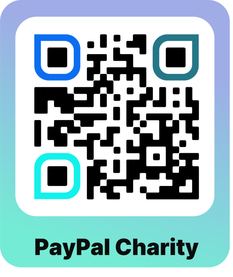 PayPal Charity Fundraising QR code for PayPal Charity